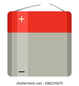 Vector Color Flat Icon of 3R12 Type Battery
