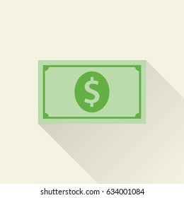 Vector color flat money icon. Business collection