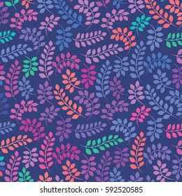 Vector color floral. Leaves background