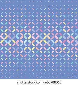 Vector color floral pattern. Geometric background