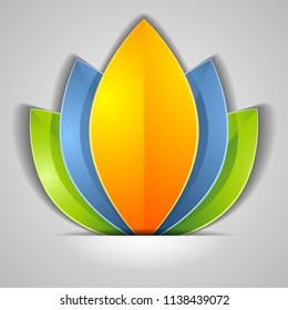 Vector Color flower illustration