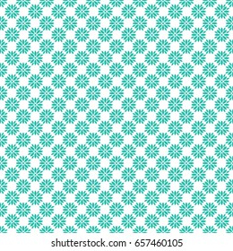 Vector color flower pattern. Geometric background