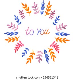 Vector color flowers . Floral pattern for card. Flower decoration elements