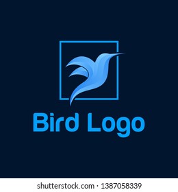 vector color of a flying bird logo