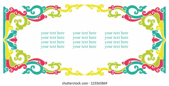 Vector color frame