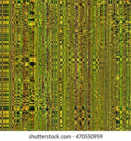 Vector color glitch screen background. Digital image data distortion. Chaos aesthetics of signal error.   for your designs