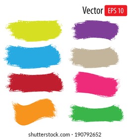 Vector color grunge banners set