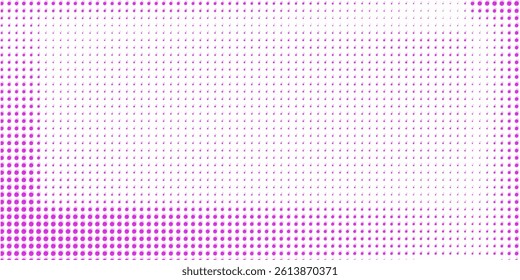 Vector Color Halftone Dots Pattern Retro Pop Art Comic Print Close Up Wallpaper Overlay Texture on Transparent Background
