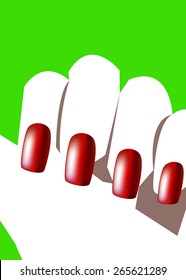vector color hand human print symbol illustration