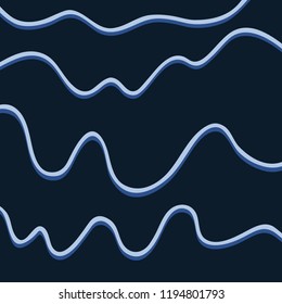 Vector color hand-drawing wave sea background. abstract sea texture.