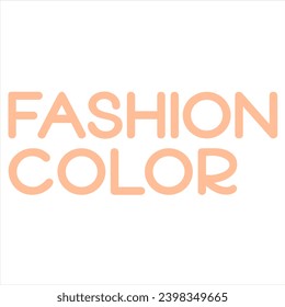 Tipo de letra negrita para escritura a mano de color vectorial. Texto de moda Color Peach en 2024 año. Muestra de diseño, volante, pancarta, afiche