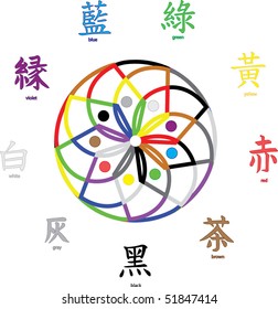 vector color hieroglyph