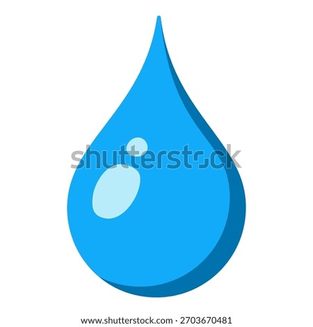 Vector Color Icon - Blue Water Drop