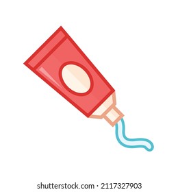 Vector color icon with cream