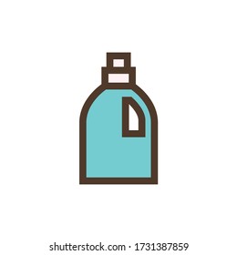 Vector color icon with laundry gel