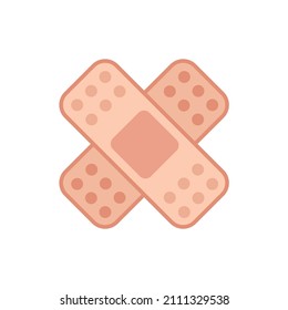 Vector color icon with medical patch