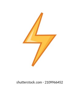 Vector color icon with thunderstorm