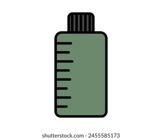 Vector color icons of beauty, cosmetics and care. Bottle, jar, shower gel, face cream, body lotion, spray, ointment, paste.