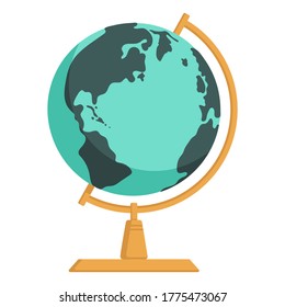 Ilustración de color vectorial en estilo plano: globo