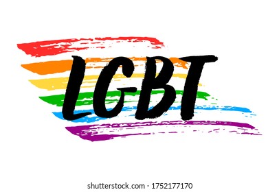 Love Love Lgbt Pride Slogan Against Stock Vector (Royalty Free) 661905733