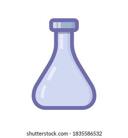 Icono de ilustración de color del vector para tubo de laboratorio