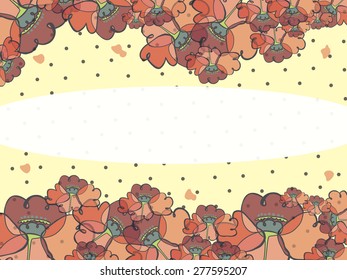 vector, color image, the form of the stylized poppies, for design