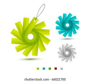 Vector color label. Eps10 icon set