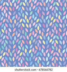 Vector color leaves pattern. Geometric background