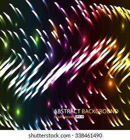 Vector color lines abstract background.