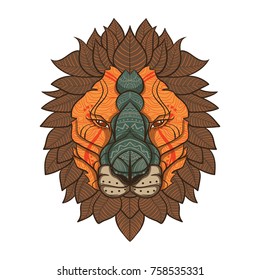 Vector Color Lion Illustration