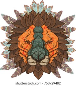 Vector Color Lion Illustration
