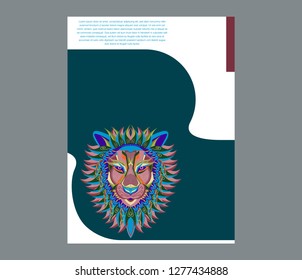 Vector Color Lion King Illustration - Vector 