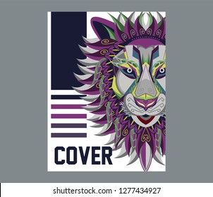 Vector Color Lion King Illustration - Vector 