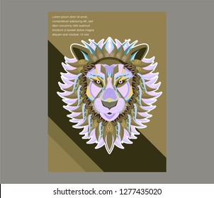 Vector Color Lion King Illustration - Vector 