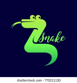 Vector color logo Zoo, pet shop Snake