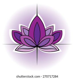 Vector Color Lotus Illustration