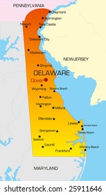 5,276 Delaware map Images, Stock Photos & Vectors | Shutterstock