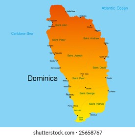 2,068 Dominica Vector Map Images, Stock Photos & Vectors 