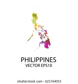 Vector color map of , Vector illustration eps 10.