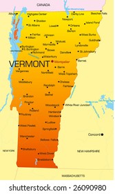 5,206 Vermont Map Images, Stock Photos & Vectors | Shutterstock