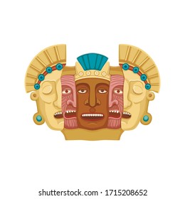Vector color mask of maya death and rebirth