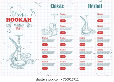 Vector color menu design