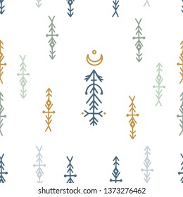 Vector color minimalism, geometry pattern, hipster design elements. Great for fabric, wrapping paper. Tribal elements, aztec stile, tribal art, tribal design isolated on white background.