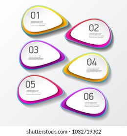  vector color modern progress paper banners set with three options or steps can be used for business infographics, numbered banners , graphic or website layout 