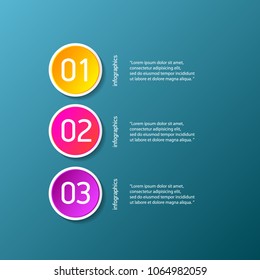 vector color modern progress paper banners set with three options or steps can be used for business infographics, numbered banners , graphic or website layout
