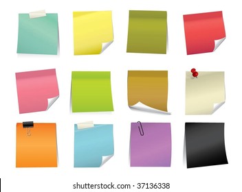 Vector Color Note Pad