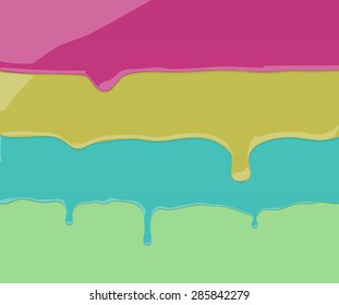 vector color paint dripping