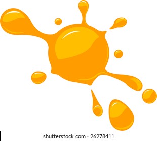 vector color paint splashes