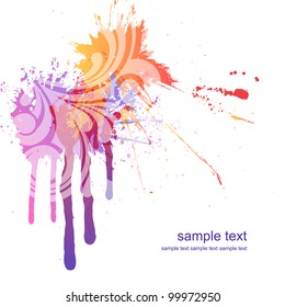 Vector Color Paint Splashes