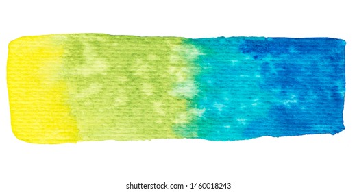 Vector color  paint texture isolated on white - watercolor banner for Your design